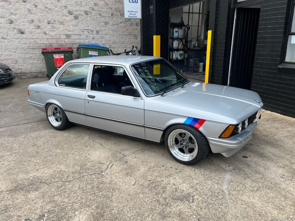 Classic BMW E21 coupe restored at Bailey Smash Repairs, a CGU preferred smash repairer