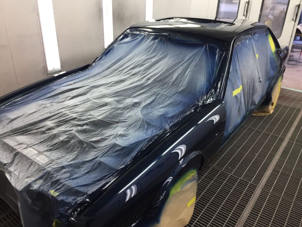 Jaguar XJ after a full respray in the Bailey spray booth