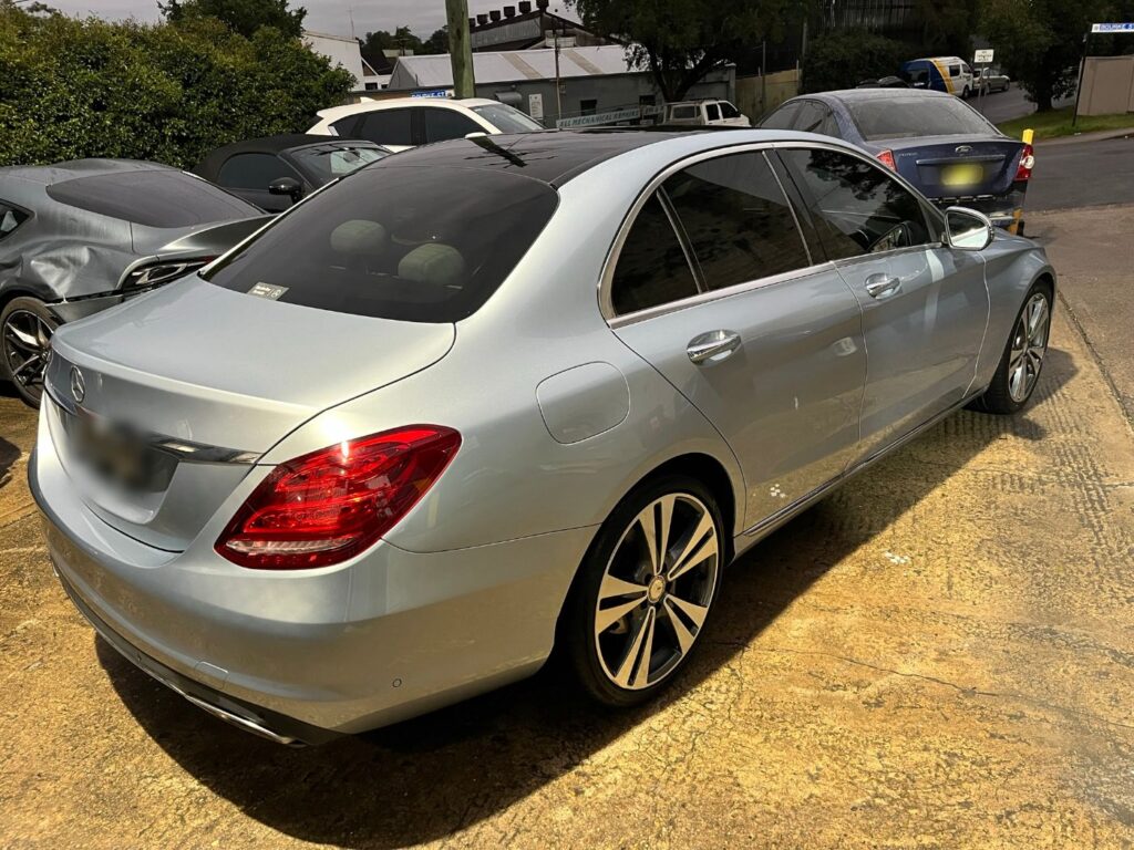 Mercedes-Benz C-Class after rear quarter panel repair at Bailey Smash Repairs